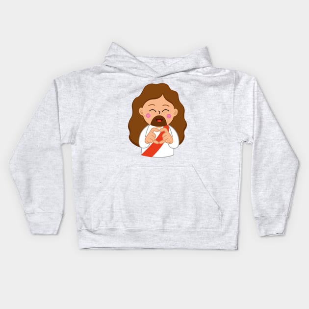 I love Jesus Kids Hoodie by Riczdodo